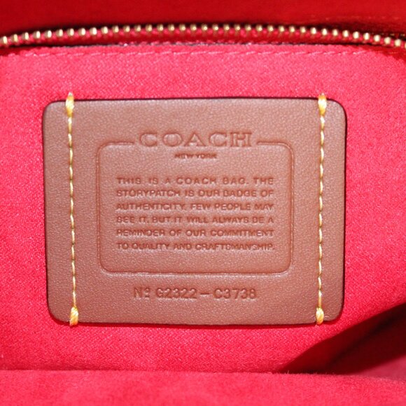 COACH Beat Saddle bag in Candy Apple C3738 - Picture 4 of 9